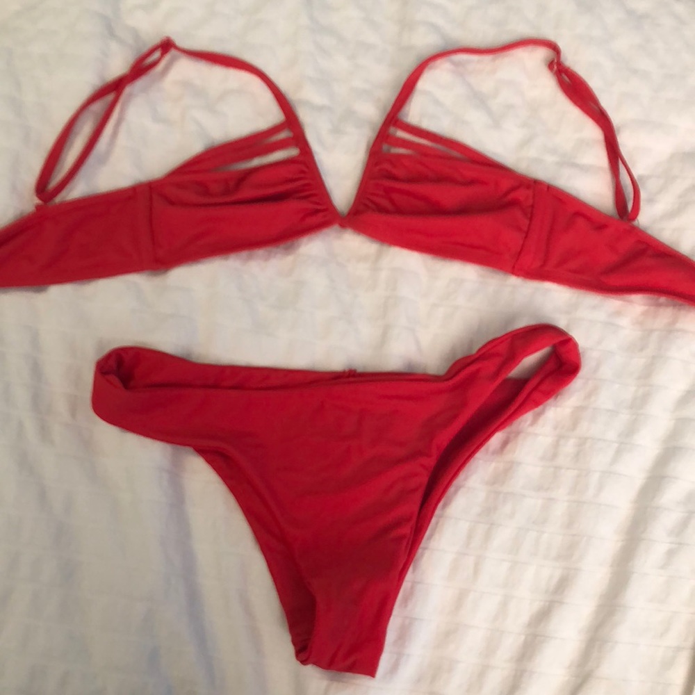 Red bikini. Worn twice!